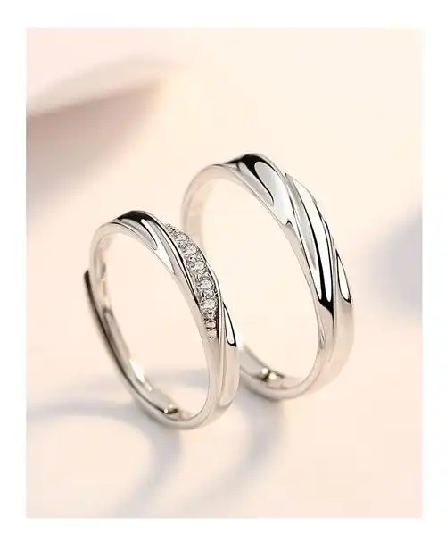老凤祥和pt950铂金戒指男女共度余生白金情侣对戒一对闭口可调节同款