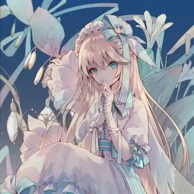 唯美梦幻的动漫女生头像矜持的心