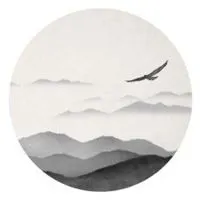 圆形唯美水墨头像_微信头像图片大全