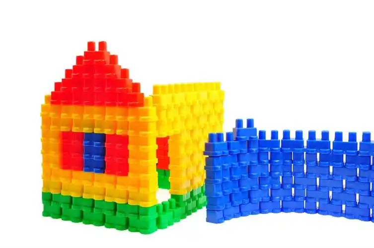 【爆】儿童益智玩具 新世纪拼图塑料拼插积木 塑料拼插建筑积木