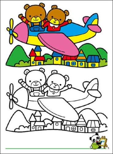 幼儿涂色对照图