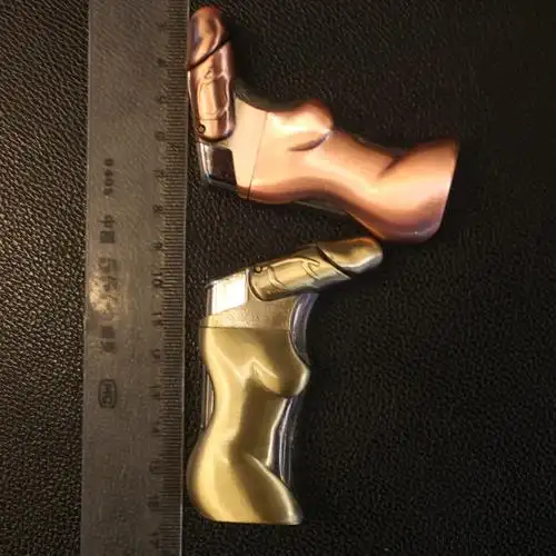 人体工艺金属火机 情趣艺术直冲打火机带灯 新奇特创意打火机