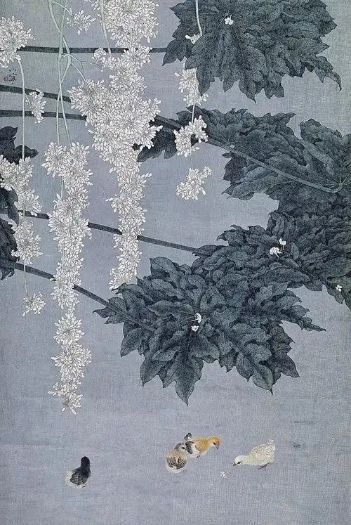 广东美术馆馆藏万小宁木瓜花