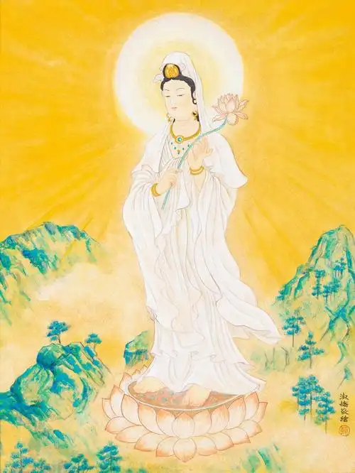 白衣观音菩萨图片_白衣观音佛像_白衣观音来历-心经结缘网专题