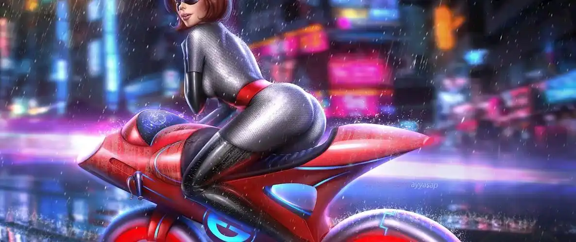电脑平板电视机2560x1080《弹力女超人》elastigirl by ayyasap壁纸