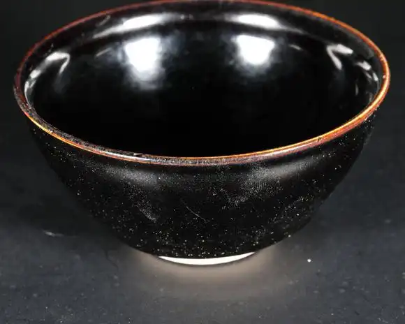 宋时代定窑黑釉盏