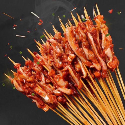 猪脆骨商用烧烤小串软骨手把串网红油炸火锅一箱3000串100把展志曼智