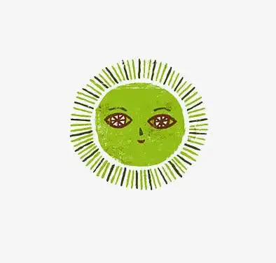 手绘/卡通 卡通元素 > 绿色的太阳 收藏 [声明] 觅元素所有素材为用户