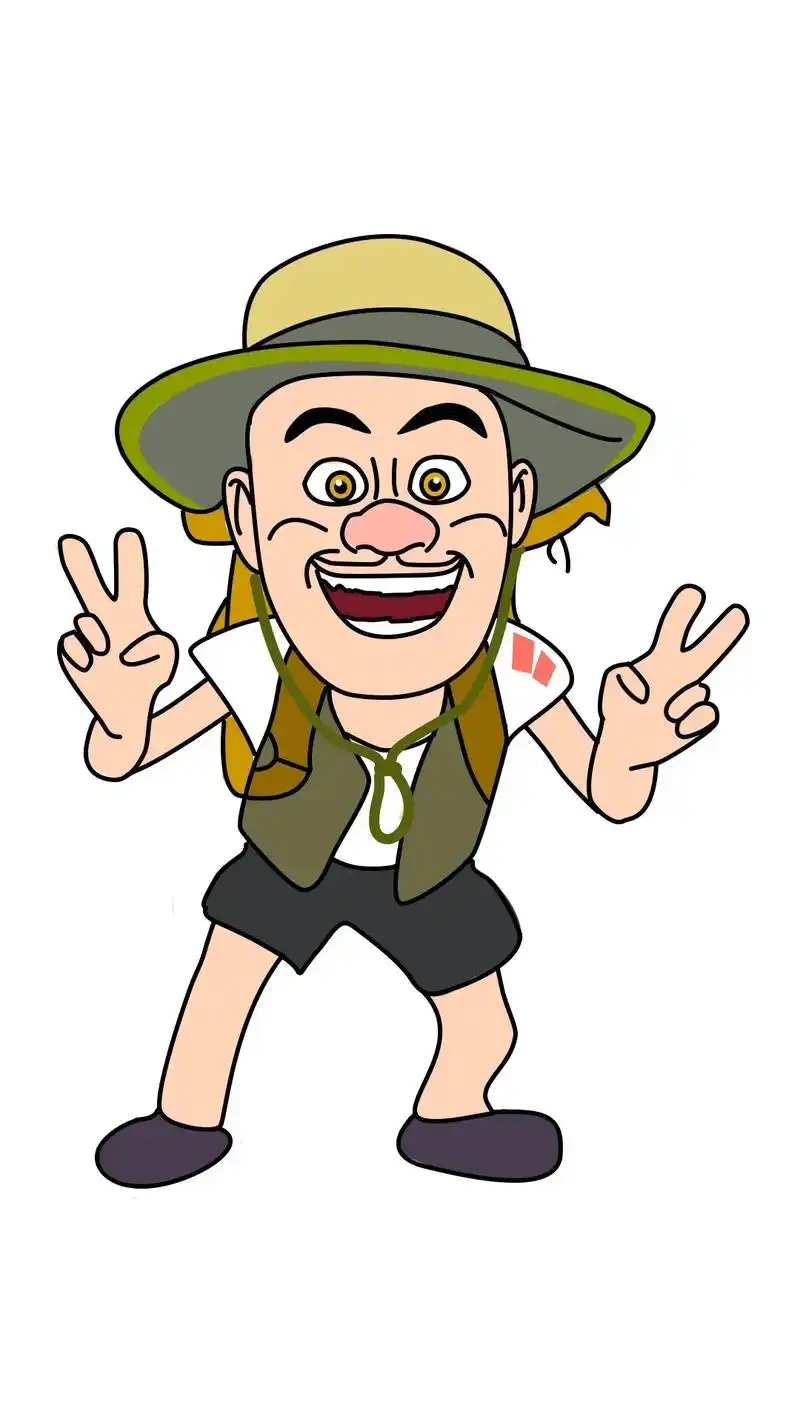 怎么画熊出没光头强简笔画.#熊出没光头强 #熊大熊二光头强  - 抖音