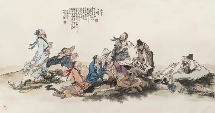 关于李白醉酒的故事,在文学,艺术作品中得到相当充分的反映.