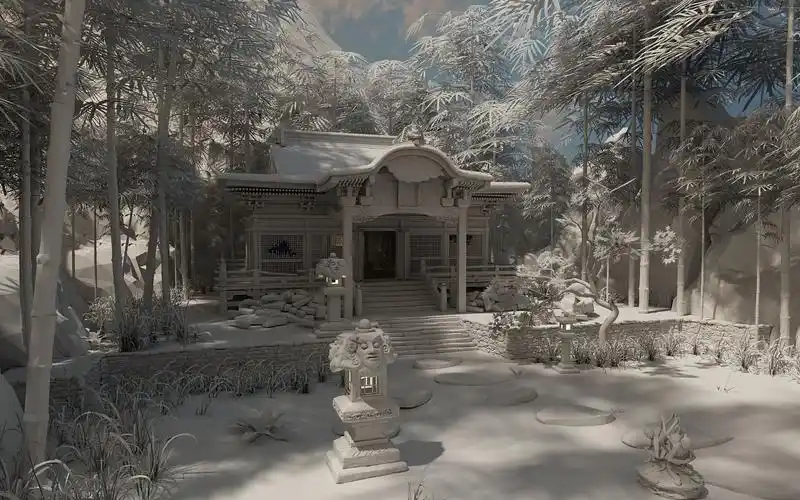 次世代场景制作——破旧寺院