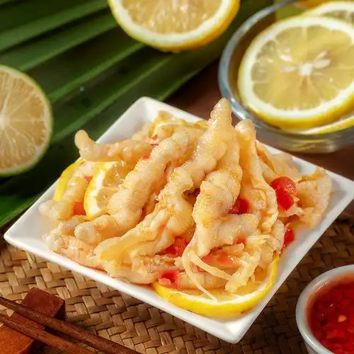 酸辣柠檬无骨鸡爪批发装饭店用凤爪凉菜网红麻辣食品批发整箱38盒