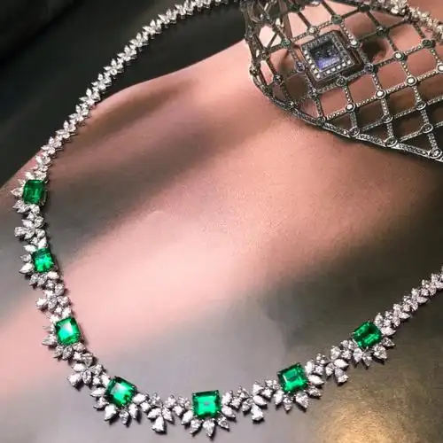 美到睡不着祖母绿项链顶配