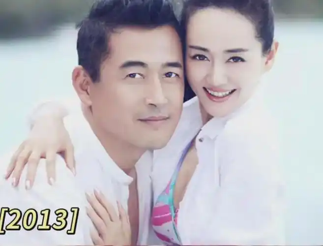 43岁张定涵晒照秀恩爱老公王志飞鬓角花白夫妻同框像两代人