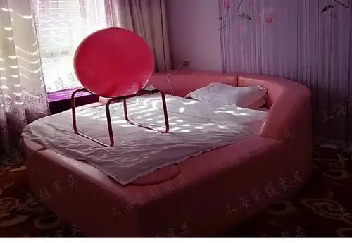 圆床双人床情侣情趣助力电动床时尚浪漫主题宾馆床合欢多功能水床