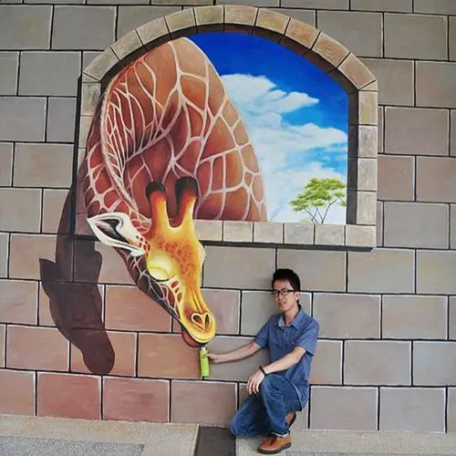 墙画喷绘打印机3d立体墙体彩绘机