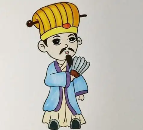 可爱卡通诸葛亮简笔画绘画教学可爱q版诸葛亮简笔画怎么画