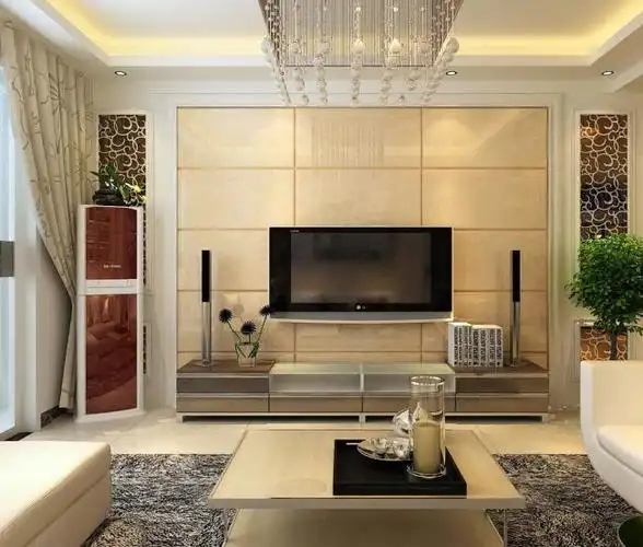 现代简约客厅电视背景墙装修效果图2017年时尚设计风格3d背景墙