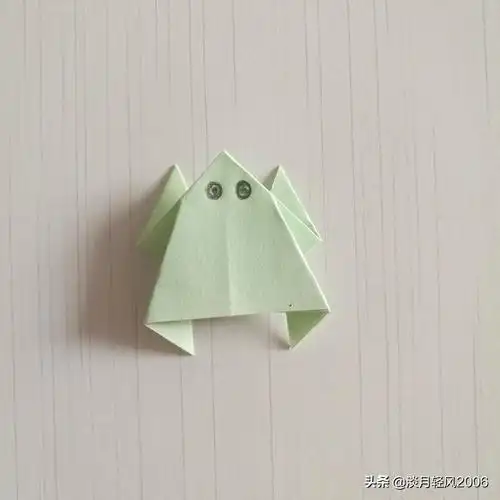 幼儿手工,折纸小青蛙教程,简单好学