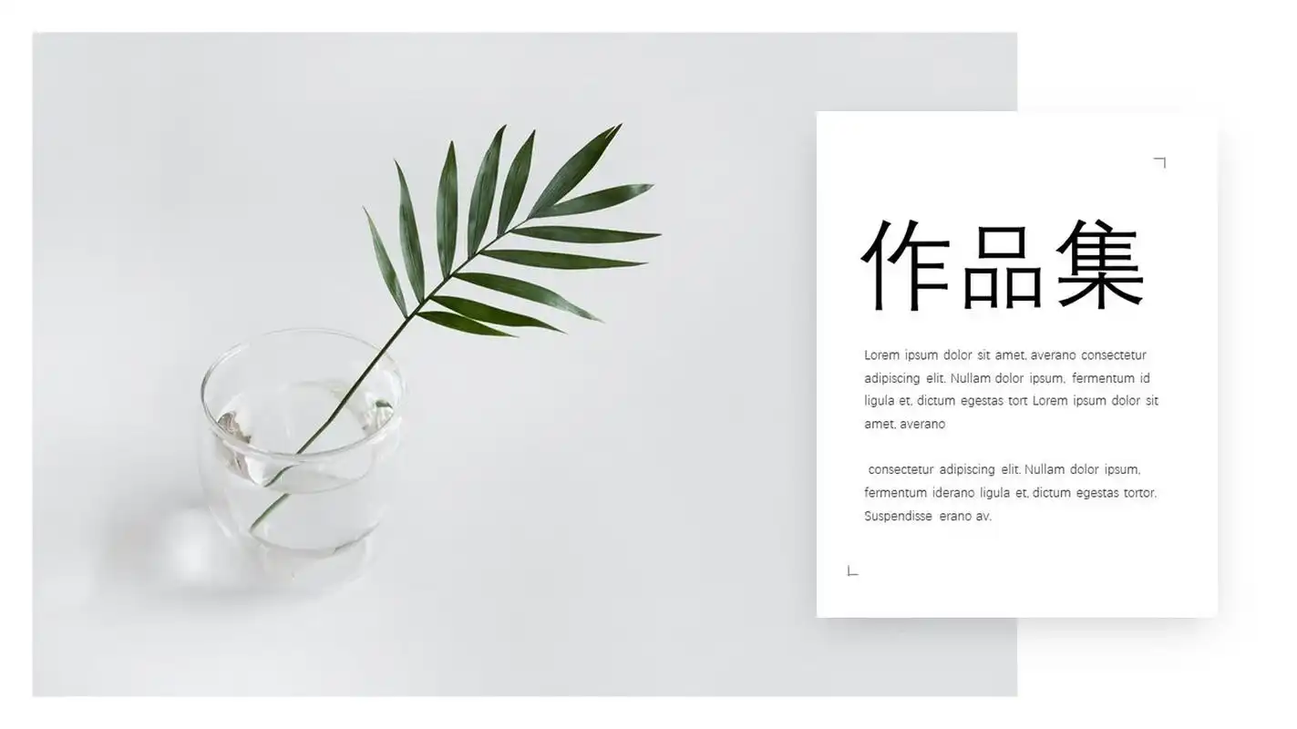 毕业作品集画册图片排版ppt模板 本作品内容为 毕业作品集画册图片排