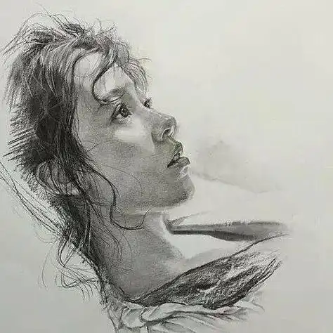 素描画画女生头像大全