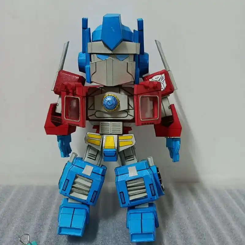 擎天柱sd纸模型.g1 sd optimus prime 变 - 抖音
