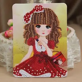小女孩钻贴画 儿童手工diy制作材料包 美少女宝石水晶粘贴奖励贴