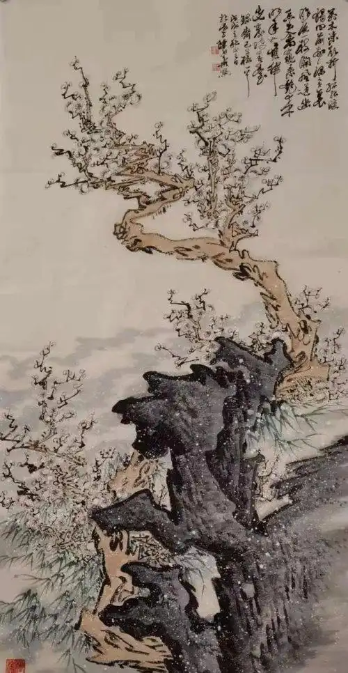 梅花国画作品欣赏陈幼华画选