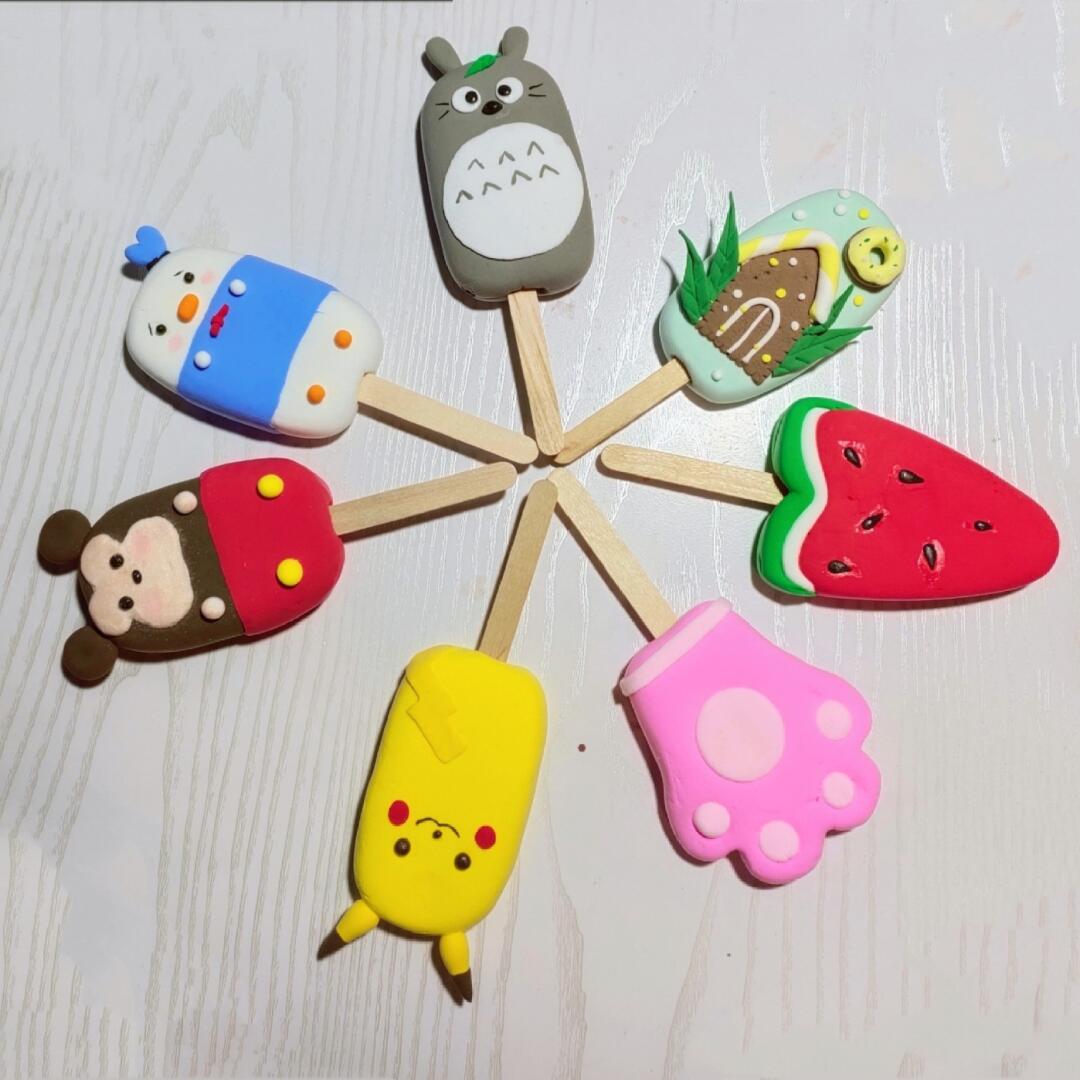 超轻粘土 彩泥 雪糕 夏天来啦～_雪糕_粘土_夏天去哪玩_小朋友_我的