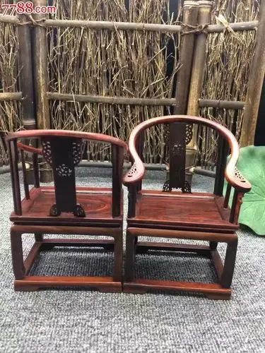 微型小家具红酸枝圈椅