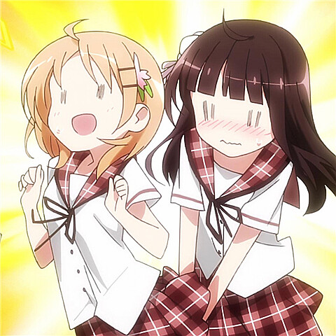 萝莉 妹子 百合 校园 日常 可爱 萌 软妹 萌妹 卡哇伊 表情 头像 卡通