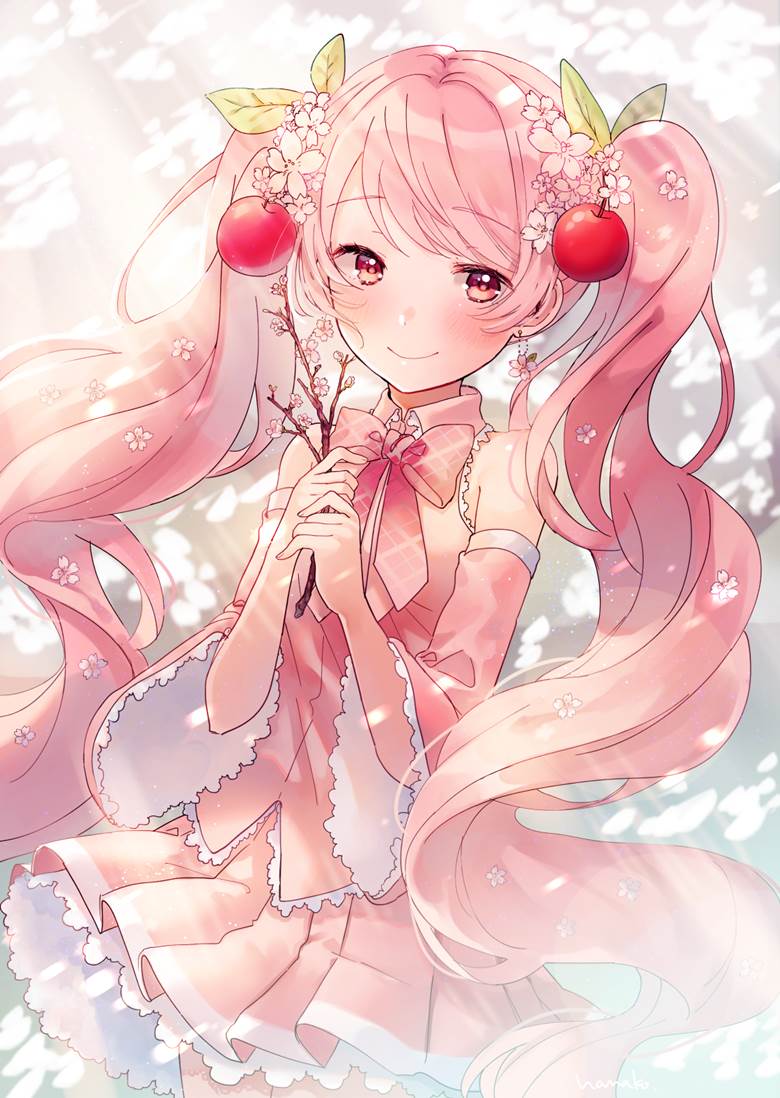 樱|はなこ的初音未来壁纸插画图片