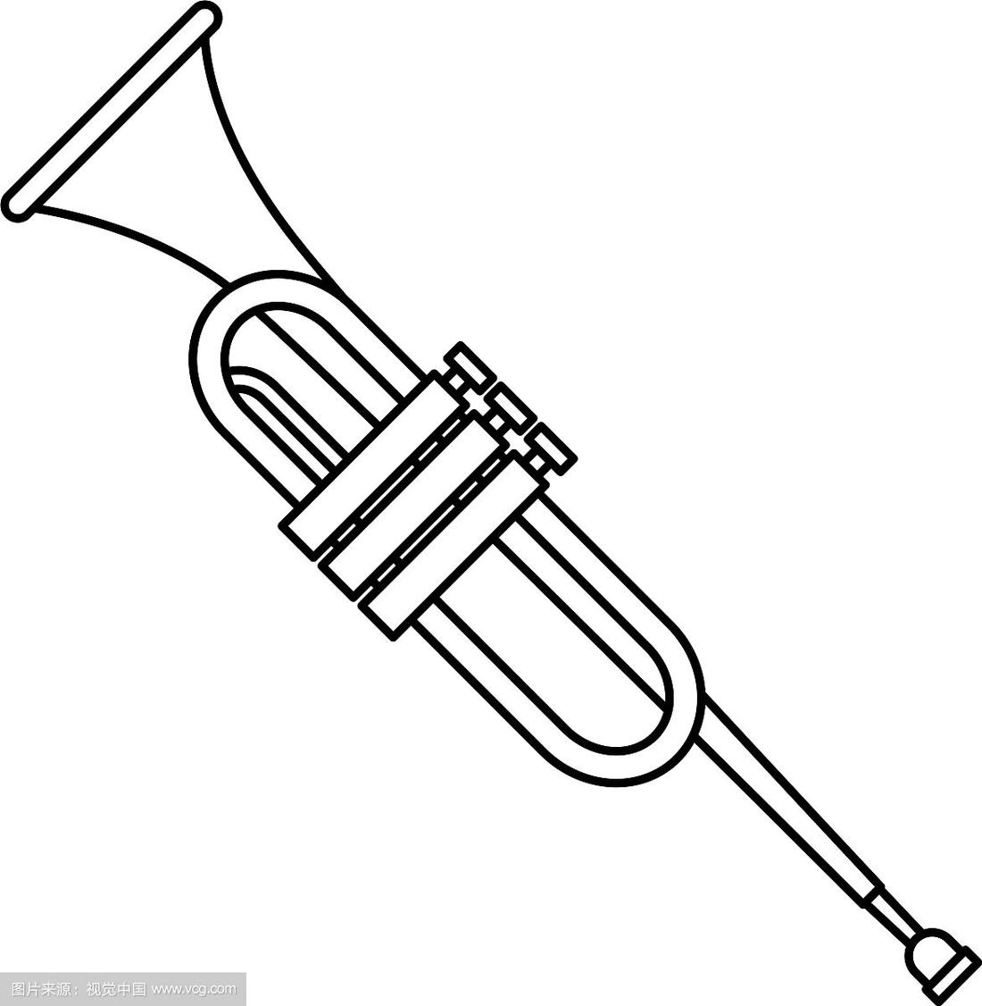 小号乐器音乐图标