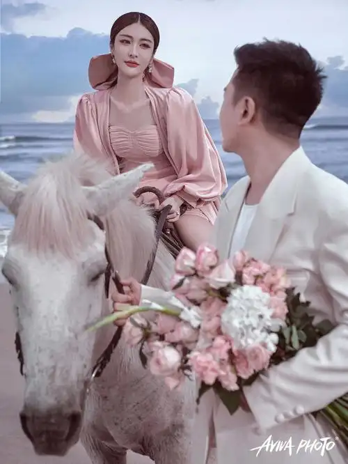 记录童话般唯美爱情93超梦幻海边婚纱照给你独一无二的旅拍体验78