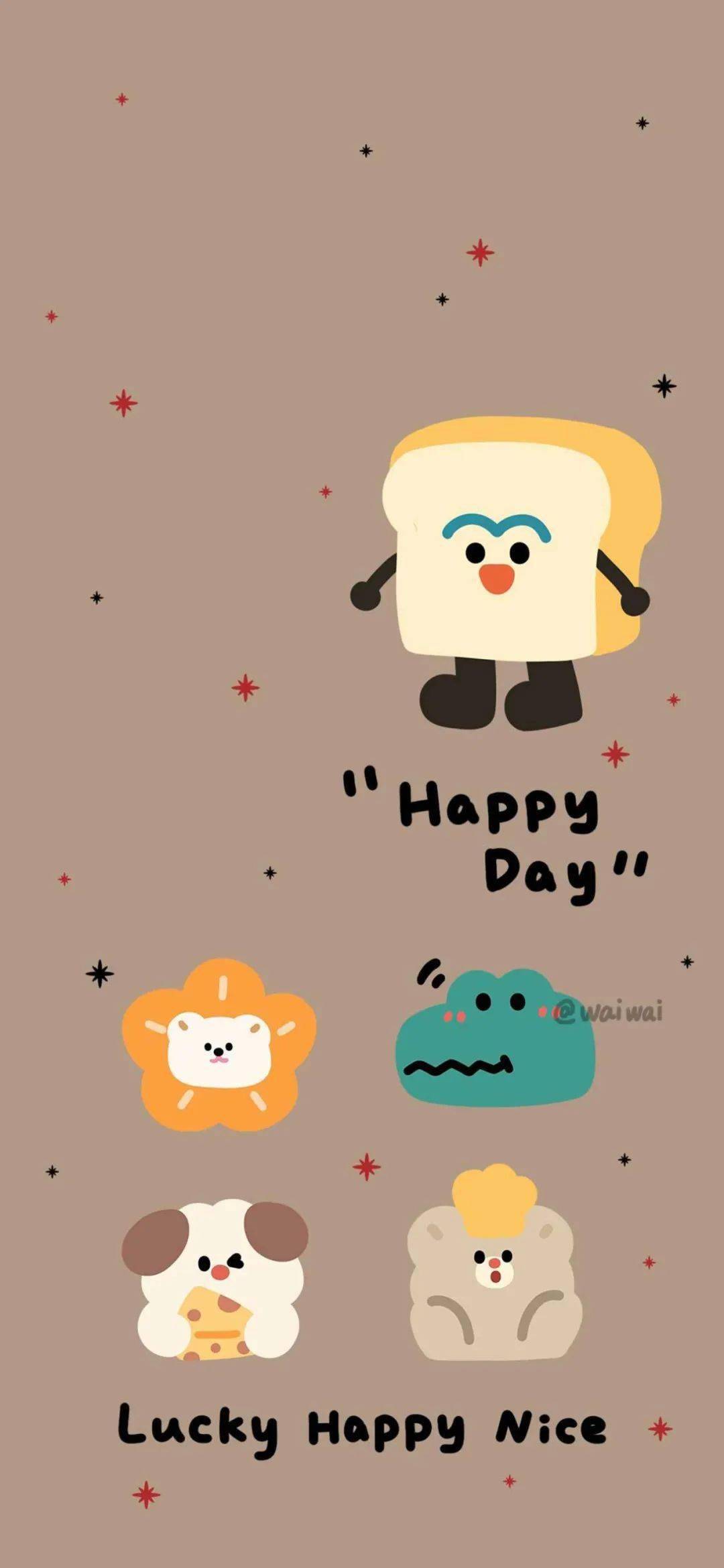 壁纸合集 | ins风插画壁纸,这个冬天要可爱!