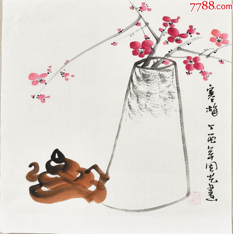 当代实力派画家周老师小品花鸟画gh03030