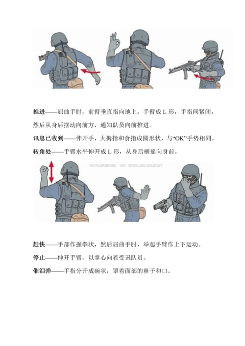 特种部队 战术手语