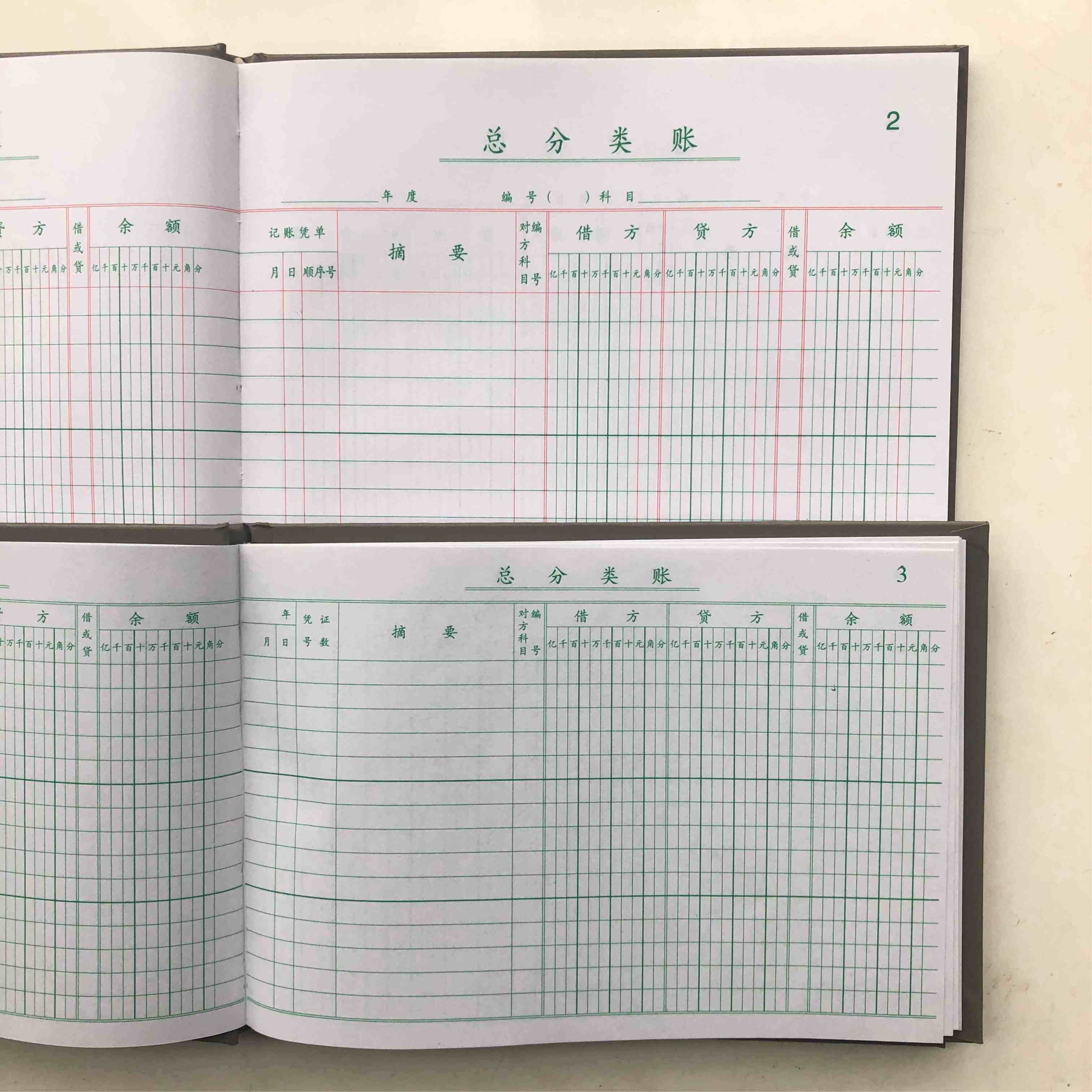 现金日记账本手写帐本银行存款总账会计账簿账本