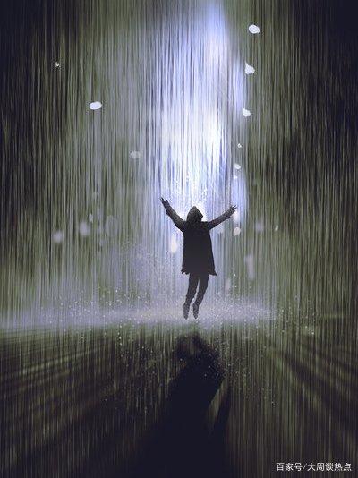 我总忘不了大雨中的那道仰望苍天的身影,他没有去骂苍天的不公,也没