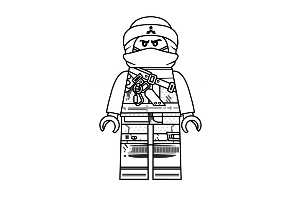 乐高忍者简笔画图片