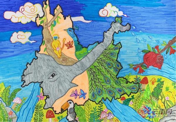 云南省首届少儿手绘地图大赛优秀作品展邀您共赏"美丽中国 图上山河"