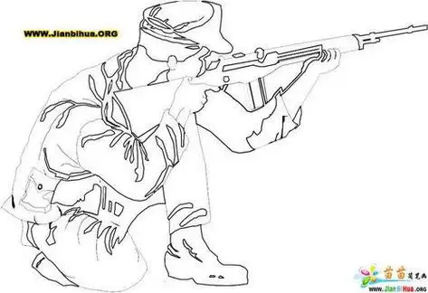 打仗简笔画八路军打仗简笔画