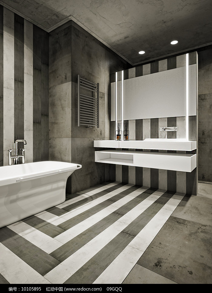 灰白卫生间装修设计