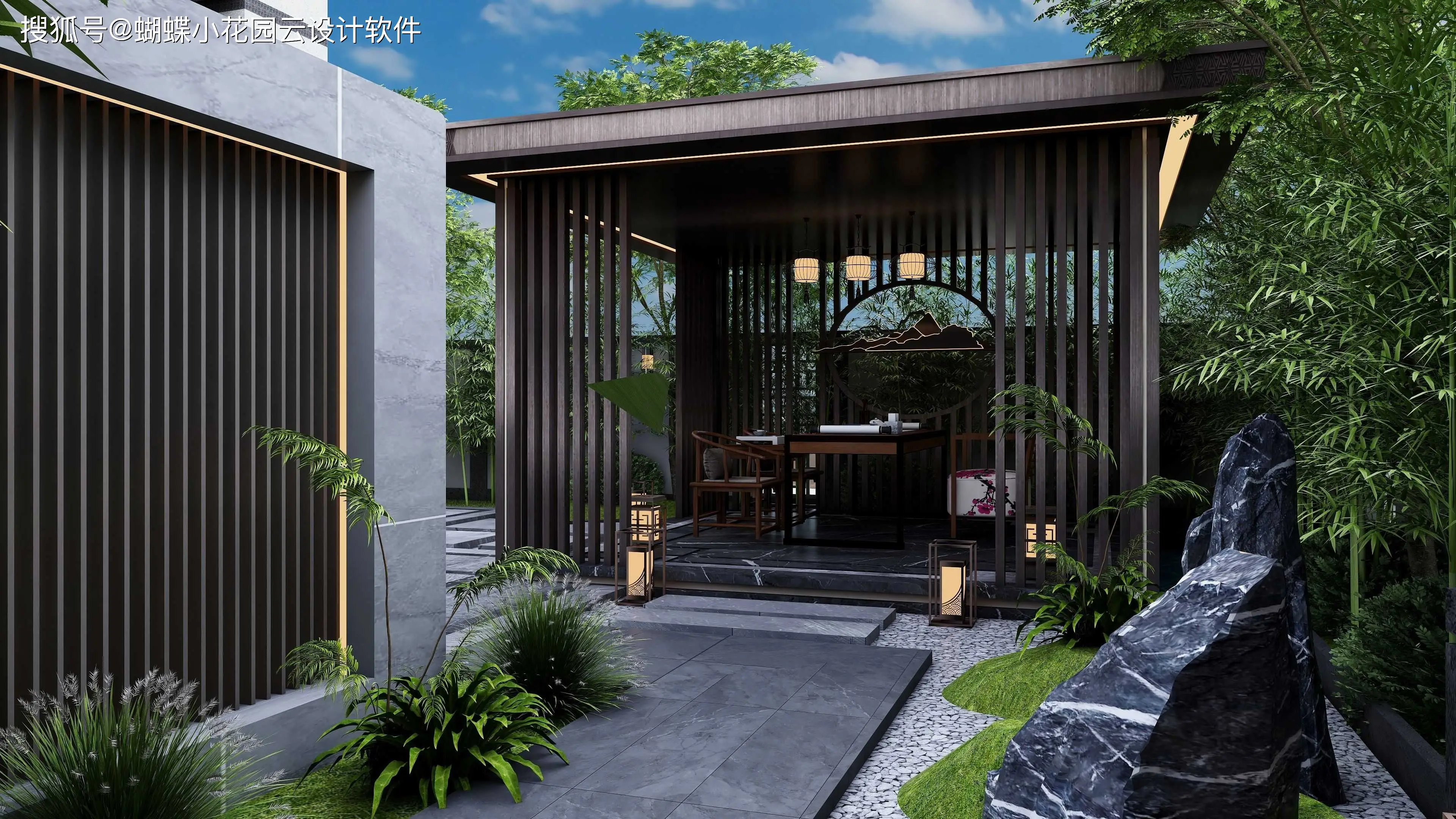 农村小院子花园效果图_植物_休闲_的设计