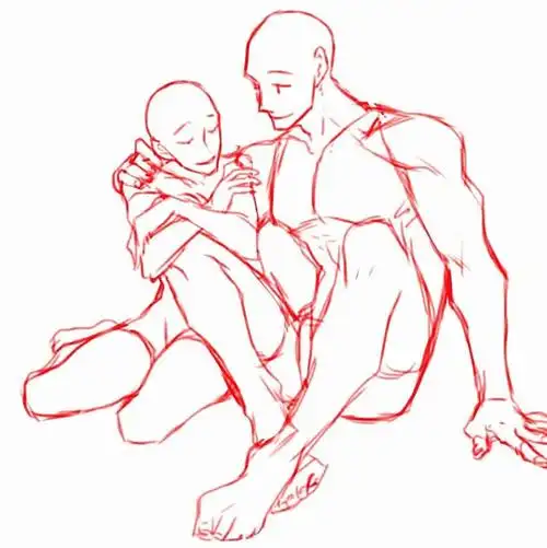 情侣互动亲密动作