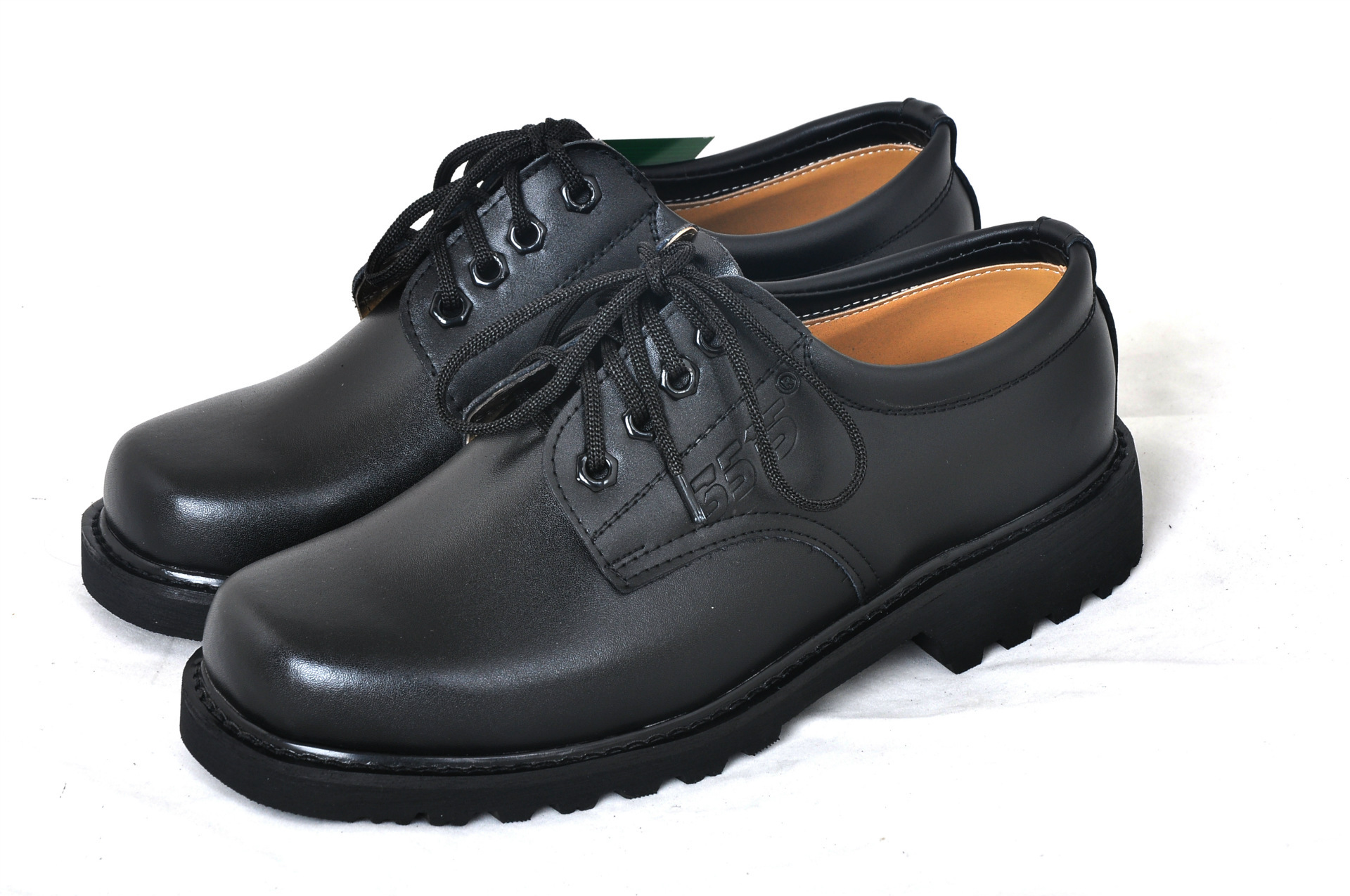 春季3515士兵常服低帮四寸单大头鞋牛皮增高男士真皮鞋男士鞋子