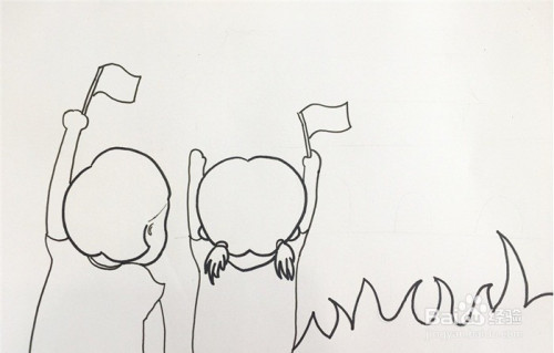 美丽的祖国简笔画