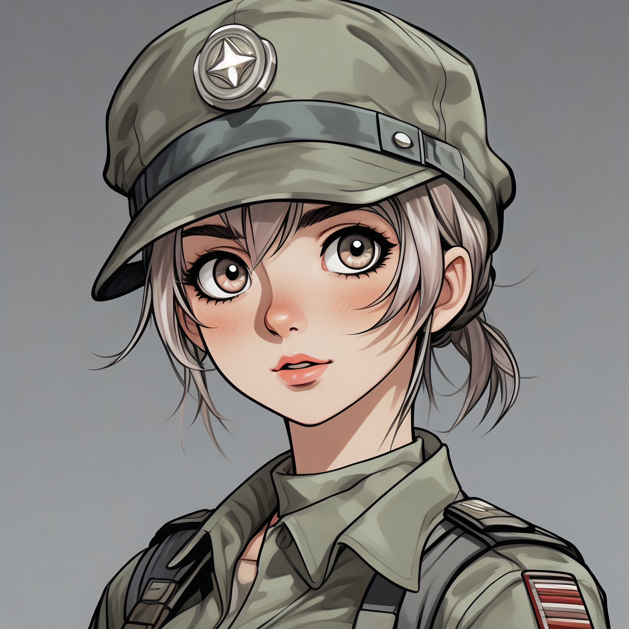 女兵卡通头像💖 萌萌哒来袭!