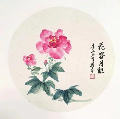 国画芙蓉花