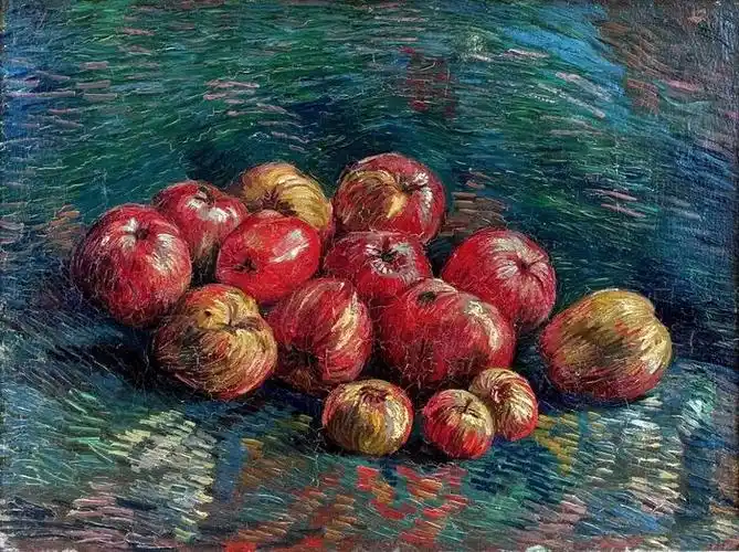 静物苹果梵高油画作品